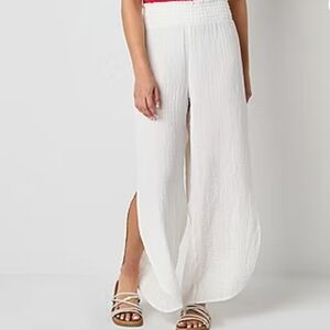 Arizona Jean Company Pebble Beach Beige Flowy Women's Pants Size XL